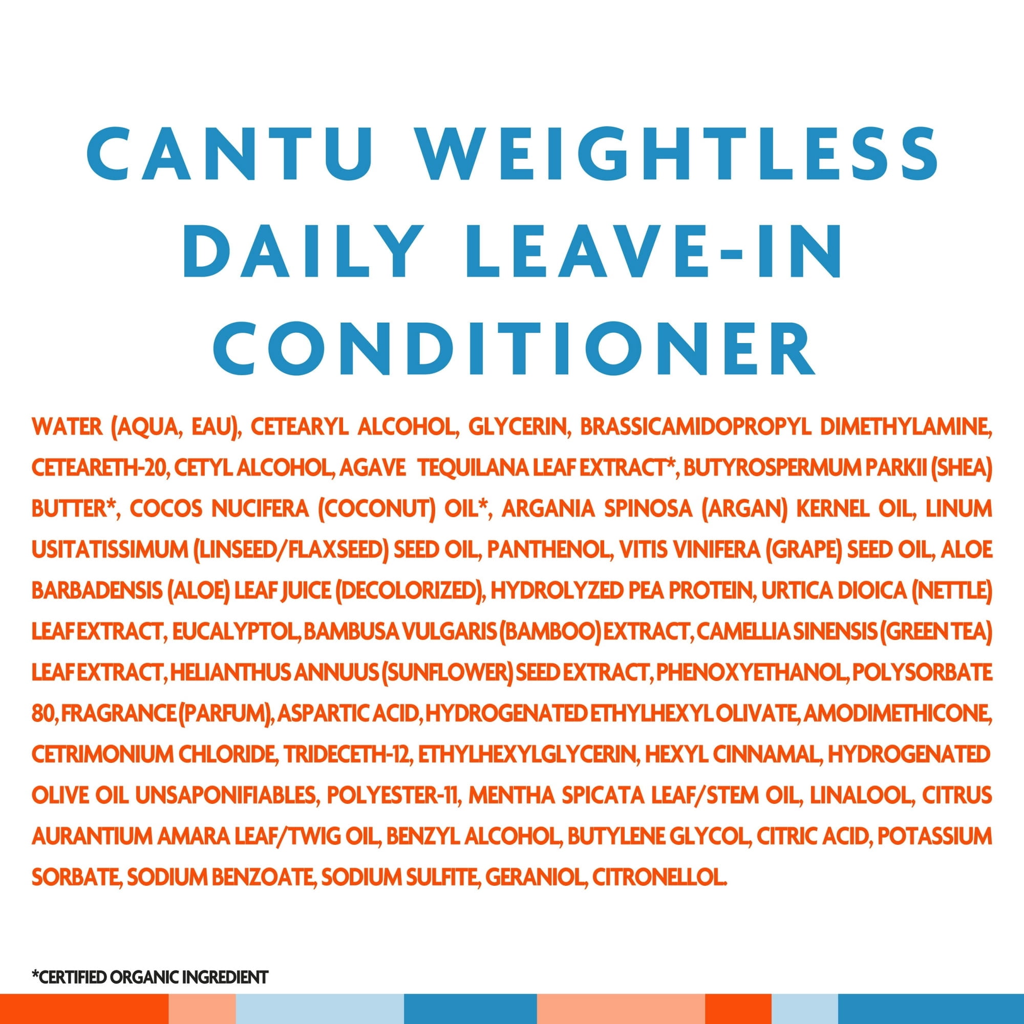 Cantu Weightless Daily Leave-In Cream, 8 fl oz -3 count