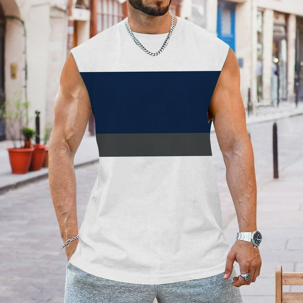 Navy workout shop tank