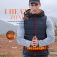 thumbnail image 2 of IUREK Men's Heated Vest with Hood, Lightweight Warming Heated Jacket with Battery Pack, Machine Washable, Black, 2 of 12