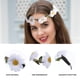 thumbnail image 3 of EeaseMX 2 diademas bohemias con 5 margaritas para el pelo, para boda, novia, accesorios para el pelo, accesorios de vestir para mujer (blanco), 3 of 7