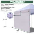 thumbnail image 3 of Panel lateral SunWall para carpa plegable Eurmax de 10x10, 3 of 8