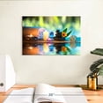 thumbnail image 3 of Elephant Stock Zen Spa Candles Wall Art - Horizontal Canvas Wall Art - Hallway Wall Decor - Wellness Canvas - Brown And Beige Decor - 12" x 8", 3 of 8