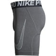 thumbnail image 2 of NIKE Pro Older Kids Boys Shorts Carbon Heather/White, M, 2 of 4