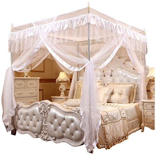 Post Bed Curtain Canopy Mosquito Net, Curtains For Canopy Bed Frame