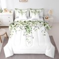 thumbnail image 1 of Erosebridal Cartoon Leaf Comforter Sets Queen Size, Rustic Botanical Comforters & Duvets, Eucalyptus Leaves Decor, Reversible, 1 of 1