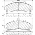 thumbnail image 2 of Centric 105.0652 Posi-Quiet Ceramic Brake Pad with Shims, 2 of 4