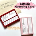 thumbnail image 4 of Voice Recordable Greeting Card 60s Message Recorder Cassettes Talking Card with Adhensive, Voice Gift for Birthday, Mother's Day, Father's Day, Valentine's Day, 4 of 5