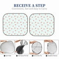 thumbnail image 7 of Uemuo Strawberry Printed 2 PCS Car Windshield Sun Shade, Auto Sun Heat and UV Rays Blocker, Foldable Automotive Front Window Sunshade Protector, 7 of 7