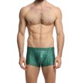 thumbnail image 3 of HUPOM Mens Underwear Boxer Briefs Male Thongs Medium waist Comfort Waist Solid Boxer Briefs Green L, 3 of 7