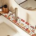 thumbnail image 2 of Yayeee Faucet Mat for Kitchen Sink 14.7" Diatomite Long Splash Guard Pad, Christmas Box Train, 2 of 7