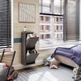 thumbnail image 3 of CK 2 Door 13'' Metal Multipurpose Storage Cabinet - Dark Gray, 3 of 4