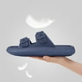 VONMAY Unisex Slides Sandals Thick Sole Pillow Sandals with Adjustable