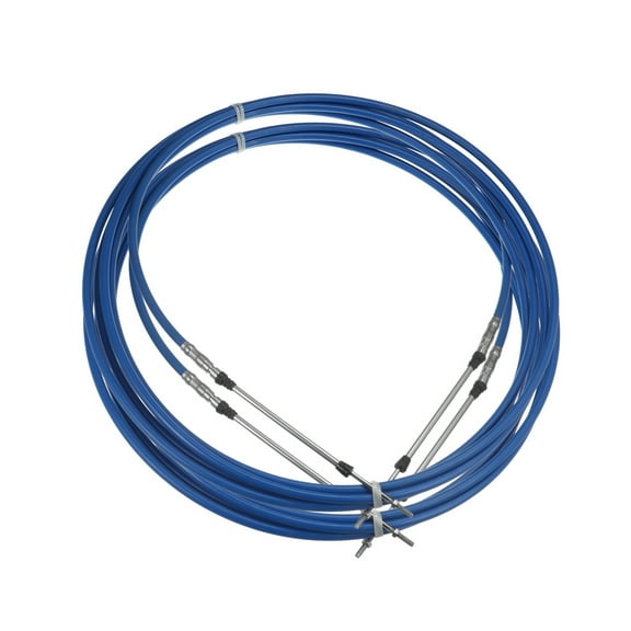 Unique Bargains 2pcs 20ft 6 M 236" Marine 33C Throttle Control Cable for Outboard Engine