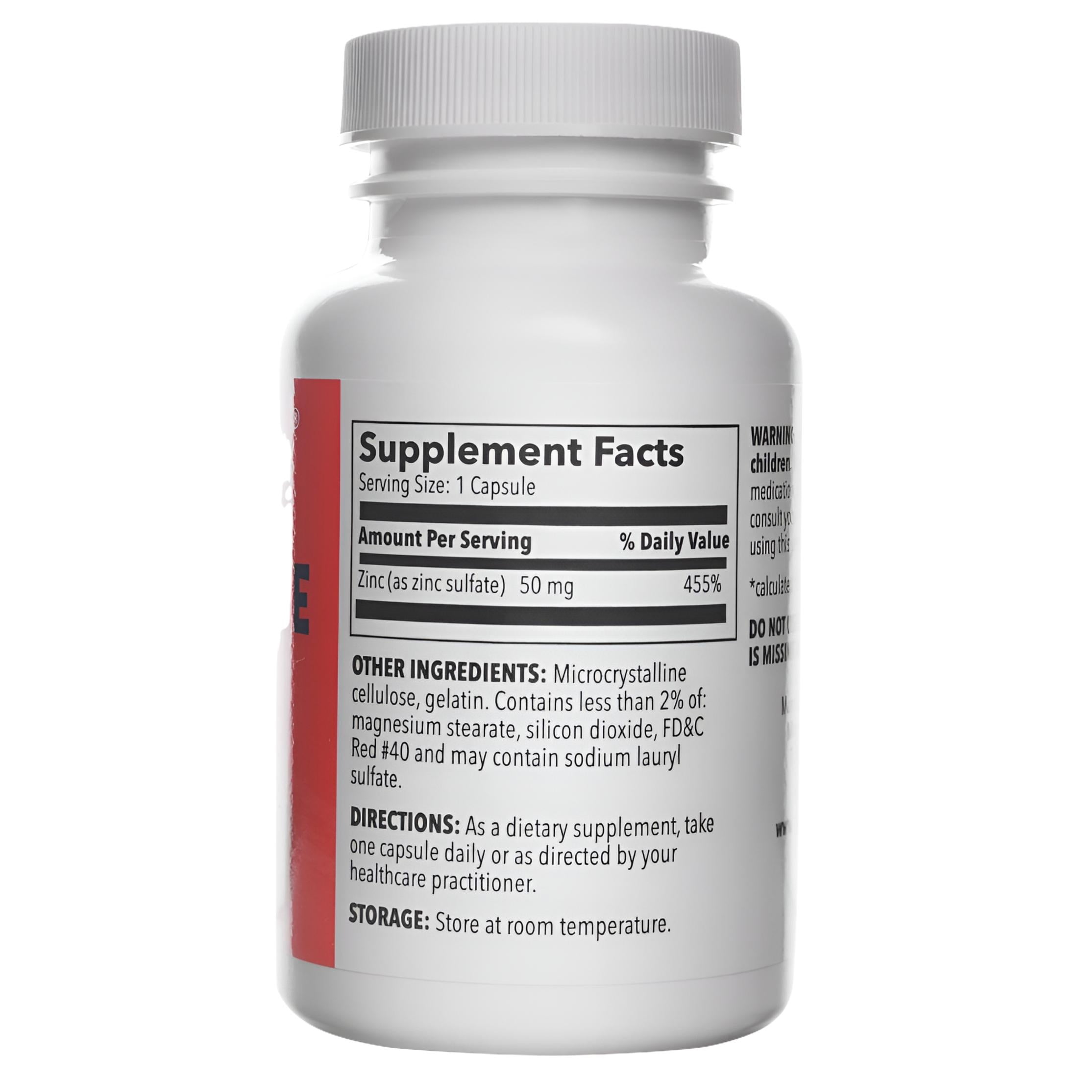 Zinc Sulfate 220 mg 100 Count Capsules | Dietary Supplement