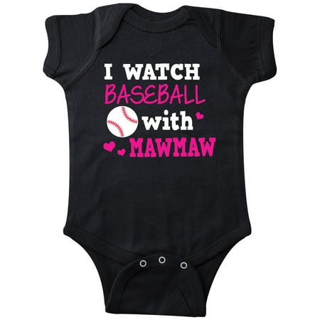 

Inktastic I Watch Baseball with My Mawmaw Gift Baby Boy or Baby Girl Bodysuit