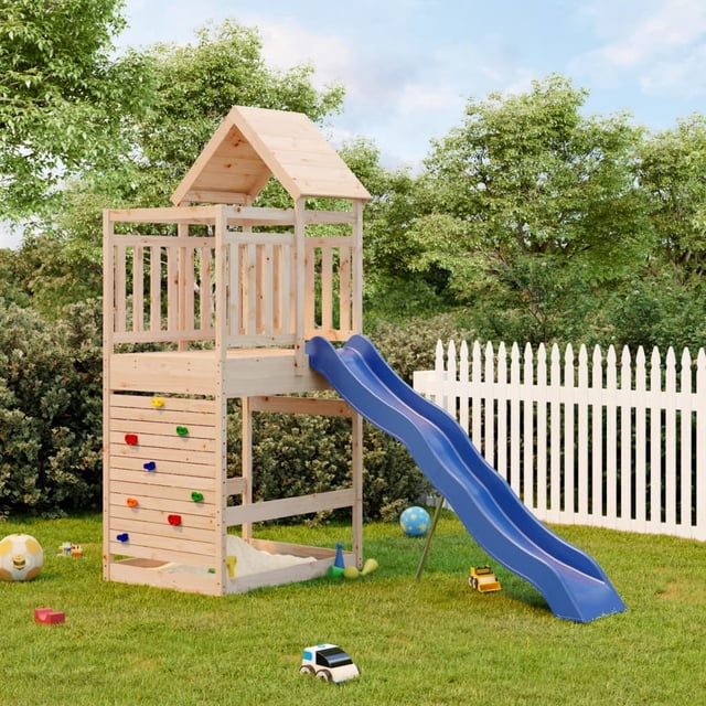 vidaXL Ensemble de Jeu Extérieur en Bois Massif de Pin