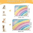 thumbnail image 3 of Pet Cooling Pad Foldable Self Cooling Mat Breathable Pet Cushion Sleep Pad for Dogs and Cats Glittery Rainbow M, 3 of 9