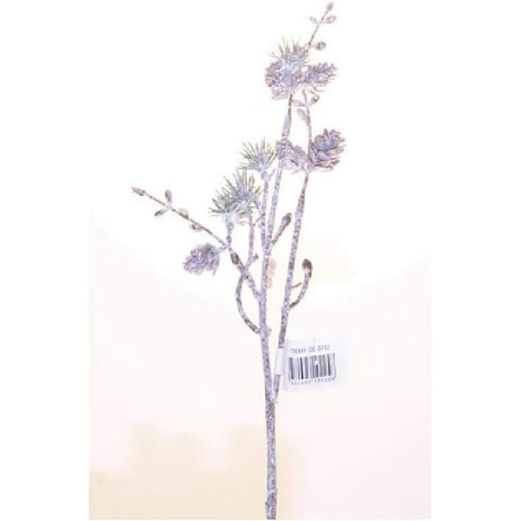 Save Dollar Stores Christmas Pick Glitter Pine Cone 12 Inches for Decorations