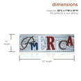 thumbnail image 6 of Alpine Corporation Patriotic America Iron & Wood Sign, Multicolor, 6 of 12