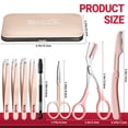 thumbnail image 2 of Kit de pinzas para cejas TSMaddts 8 en 1 para mujer con bolsa de viaje, 2 of 7