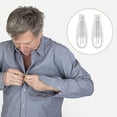 thumbnail image 1 of LOLIPPYY 2Pcs Convenient Coat Button Hook Tool White for One Hand Dressing Assistance, 1 of 8