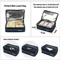 thumbnail image 6 of Aosbos Insulated Lunch Bag Small Reusable Lunch Box for Women Men Cooler for Backpack Blue, 6 of 6