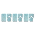 thumbnail image 2 of Decodeary 3pcs/set Absorbent Bath Rug Set Bathroom Dry And Fresh Easy To Install Anti-slip Polyester Non-Slip Chenille Bath Rug PJ210908-A010 3Set, 2 of 6