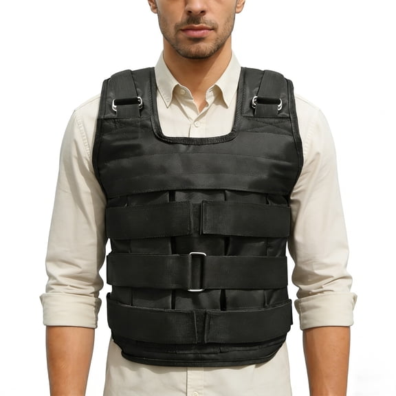 Vintoro 2.2-110lbs Adjustable Weight Vest, Workout Weighted Vest, Black Exercise Vest