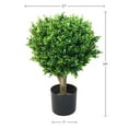 thumbnail image 3 of Pure Garden Artificial Small Hedyotis Tree, Set of 2 Faux Potted Topiary Plant, UV Resistant, Green, 3 of 6
