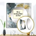 thumbnail image 3 of Designart "Tropical Ginkgo Artwork II" Floral Leaves Square Mirror Wall Decor Traditional - Large Yellow Square Bathroom Mirror - Square Printed Wall Mirror Art, 3 of 5