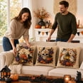 thumbnail image 6 of Halloween Pillow Cover, Spooky Halloween Decor for Home, Halloween Home Decor Indoor, Fall Throw Pillow Covers, 45X45Cm Linen Texture Decorative Cushion Case No Insert, 6 of 6