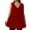 Rouge, variante sur Ixbnca Camisoles Grande Taille pour Femmes Col en V Sans Manches Longues Chemises Femmes Décontractées Amples Fluides Blouses