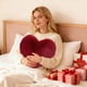 thumbnail image 2 of Almohada en Forma de Corazón 40 × 30cm Imitación Almohada de Pelo Cojín de Sofá en Forma de Corazón para la Sala de Estar, 2 of 6