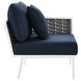 thumbnail image 3 of Modway Stance Outdoor Patio Aluminum Right-Facing Armchair in White Navy, 3 of 8