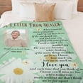 thumbnail image 3 of Custom Memorial Blanket with Photos for Loss of Mom Dad Son Daughter Customized Memory Gift of Departed Loved Ones Blankets, 3 of 5