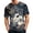 #10 Blue, variant on Men's Halloween Costumes Vintage Pumpkin All-Over Print Crew Neck Short Sleeve Blouse Classic Fit Party Soft Daily Casual T-Shirts,XL,White