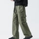 thumbnail image 4 of Pantalones de trabajo para hombre, de cintura elástica, con múltiples bolsillos y cordón, rectos, de tubo y cintura media, de licra, 4 of 4