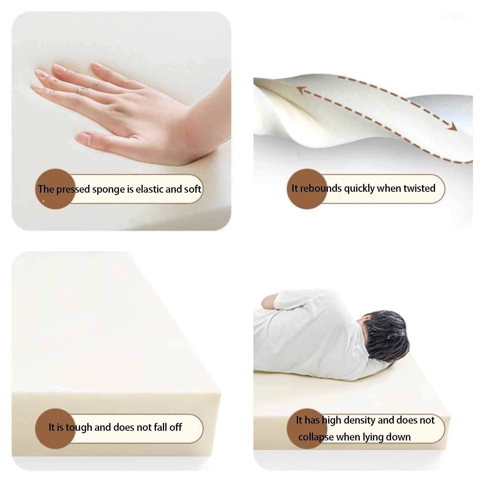 Bed Wedge for Mattress Headboard Wall, Soft Bed Headboard Pillow,Wall Gap Filler,Rectangle Thick Foam Gap Filler,Washable Cover for Bed/Headboard/Wall