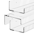 thumbnail image 3 of Monstrate Estantes flotantes de acrílico, paquete de 4 estantes de pared de baño transparentes, estante de pared flotante de acrílico Almacenamiento y organización del hogar No.1, 3 of 5