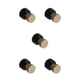 thumbnail image 2 of Bewildely Ganchos adhesivos modernos para toallas de baño - Gran capacidad de carga Potente colgador de cobre autoadhesivo Diseño moderno Negro Type2 NO2, 2 of 6