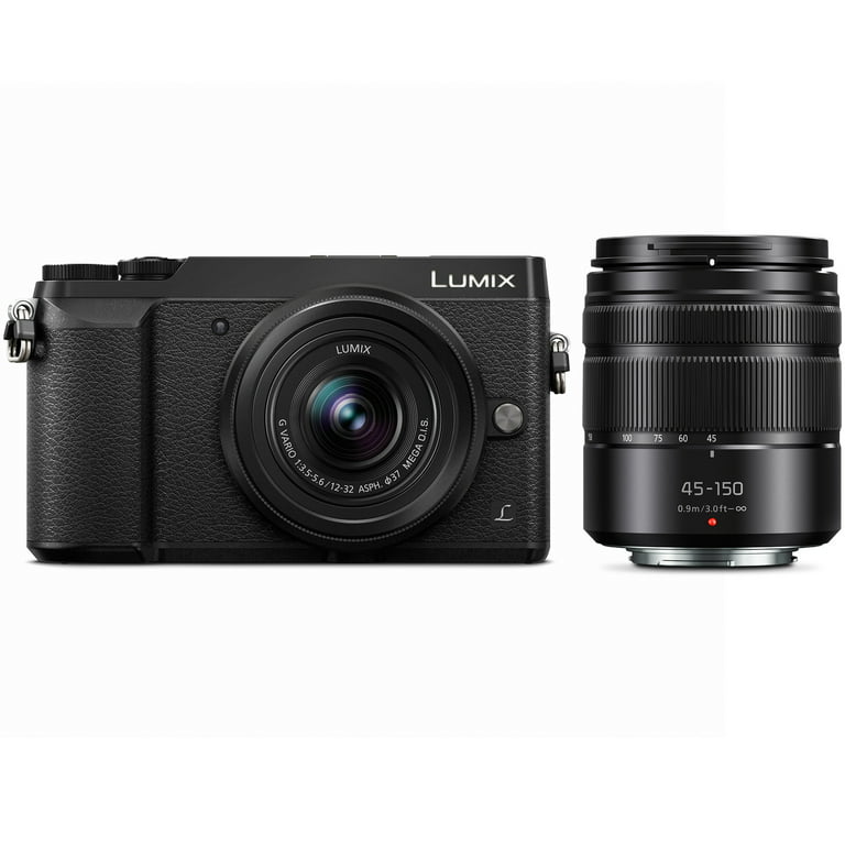 Sinfonía Demostrar en progreso Panasonic LUMIX GX85 4K Mirrorless Camera with 12-32mm & 45-150mm Lenses  -Black DMC-GX85WK - Walmart.com