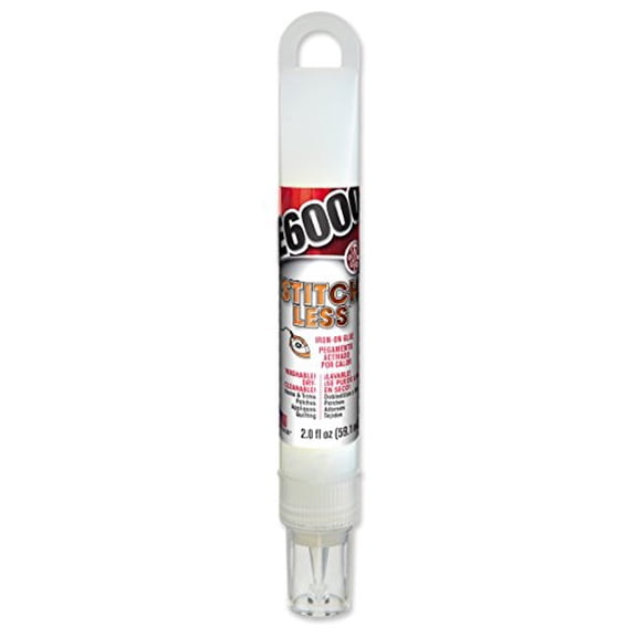 E6000 565300 Stitchless Adhesive, 2 fl oz Hang Bottle