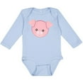 thumbnail image 3 of Inktastic Cute Pig, Little Pig, Piggy, Pink Pig Boys or Girls Long Sleeve Baby Bodysuit, 3 of 5