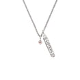 thumbnail image 2 of Delight Jewelry Silvertone Mini July - Red Crystal Heart Silvertone Sisters Best Friends Forever Bar Charm Necklace, 23", 2 of 4