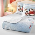 thumbnail image 4 of Manfei Farmhouse Christmas Animals Twin Quilt Set,Xmas Holiday Season Twin Coverlet Set,2pcs,1 Bedspread and 1 Pillowcase, 4 of 7
