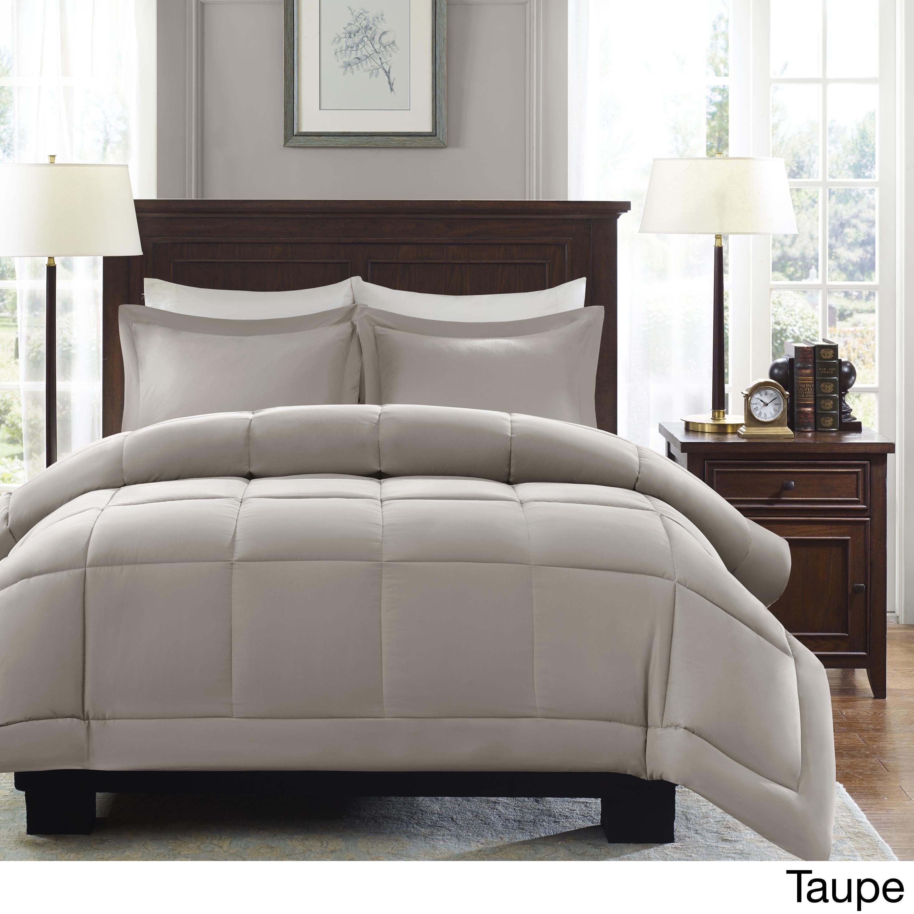 Comfort Classics Belford Microcell Down Alternative Comforter Set, Grey, King/Cal King - image 5 of 5