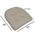 thumbnail image 4 of YouLoveIt Chair Cushion Non Slip Memory Foam Kitchen Seat Pad Non-Slip Dining Chair Pad Cushions 16" x 17", 2/4/6/12 Packs, 4 of 7