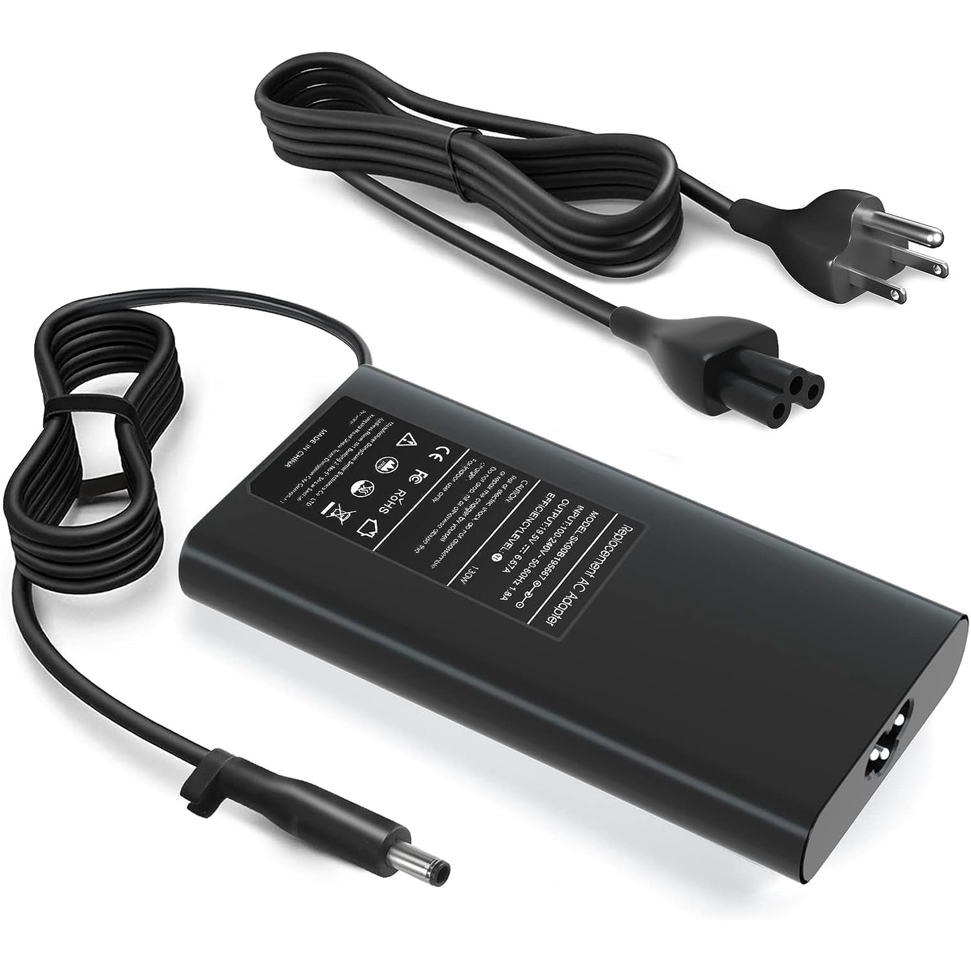 Replacement for Dell 130W Laptop Charger Compatible with dell XPS 15 9530 9550 9560 9570/Precision M3800 5510 5520 5530 Inspiron 7347 7348 7459 (HA130PM130/DA130PM130) Power Supply Cord
