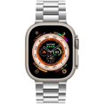 thumbnail image 2 of moogdieo Stainless Steel Watch Band, Compatible with Apple Watch Ultra 49mm, Premium Metal Replacement Strap with Case, Silver, 2 of 14