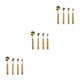 thumbnail image 5 of Bewildely Stainless Steel Measuring Cups Spoons Set Measuring Wood Handle Type1, 5 of 6